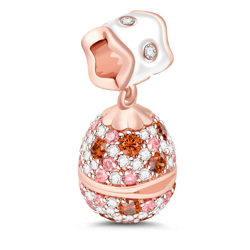 Gnoce "Unexpected Surprise" 925 Sterling Silver Colorful Cubic Zirconia Rabbit Beads Charms Easter Gift_3