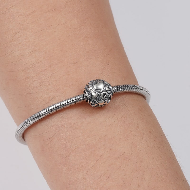 "Full of Love" Charm Bead Sterling Silver_3