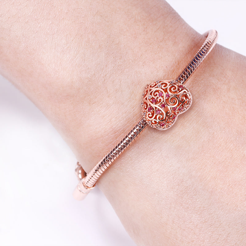 Gnoce Heart Shaped Hollow Photo Charm_3