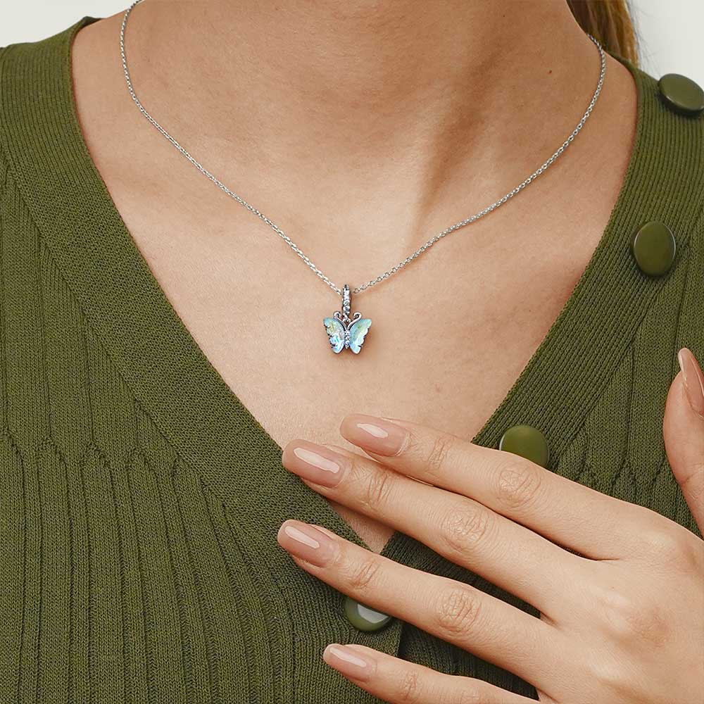 Gnoce Fantasy Butterfly Pendant Dangle Charm_6