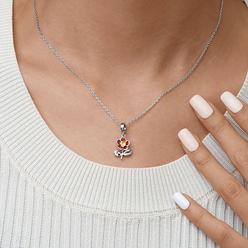 Gnoce "I love you" Blossom Pendant Dangle Charm_7