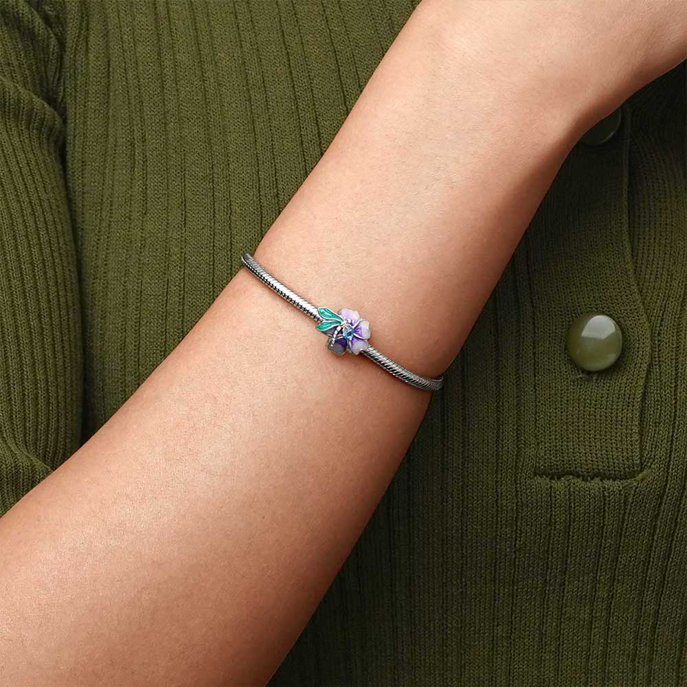 Gnoce Dragonfly Loves Flower Charm_5