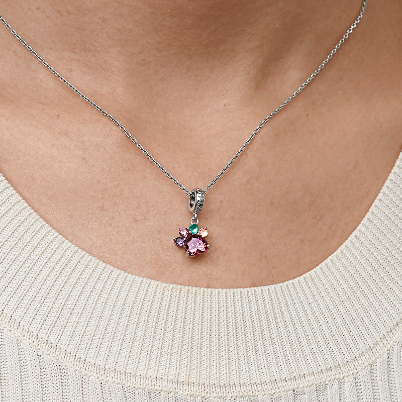 Gnoce Cute Pet Paw Pendant Dangle Charm_7