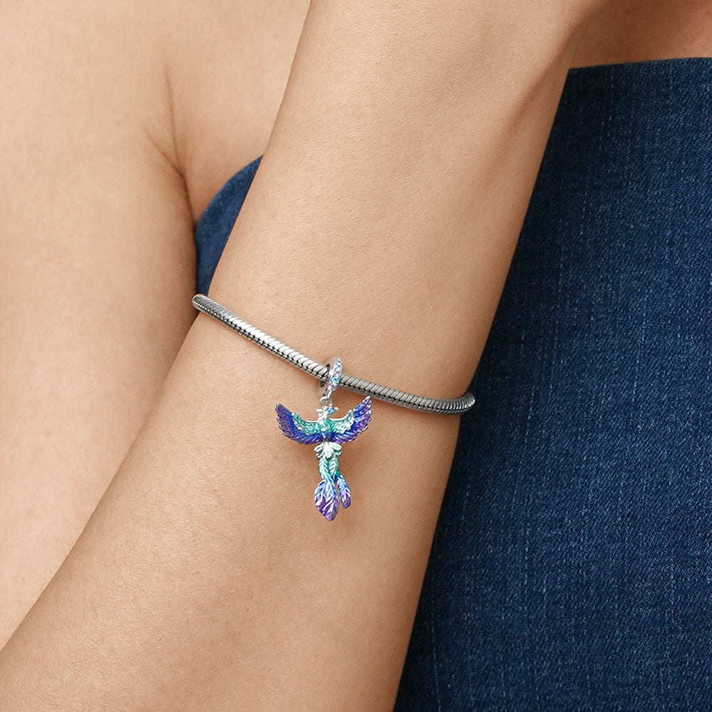 Gnoce Phoenix Charm Platinum-plated Silver Blend_7