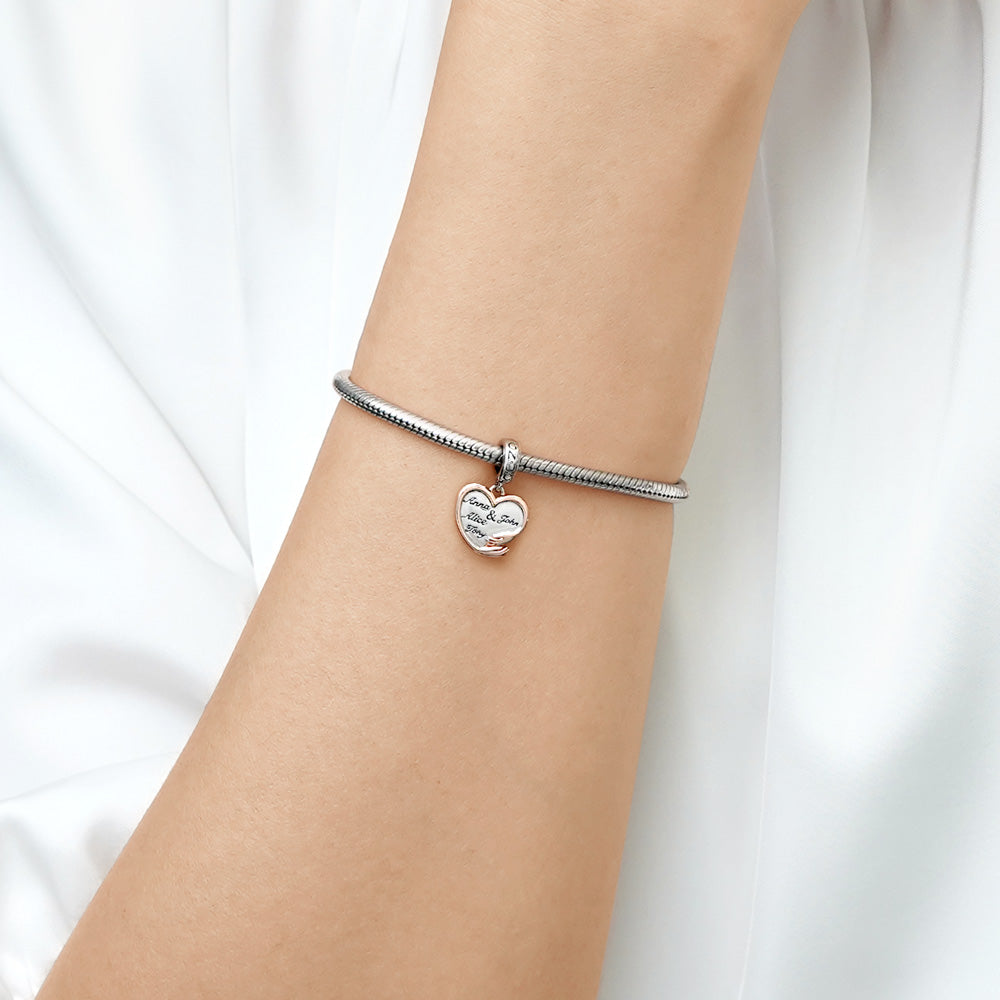 Gnoce Personalized Family Name Pendant Dangle Charm_8