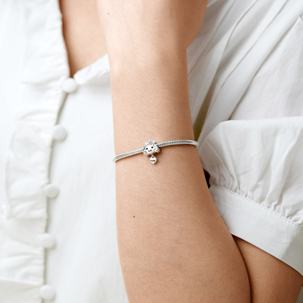 Gnoce Love Little Girl Engravable Charm_5