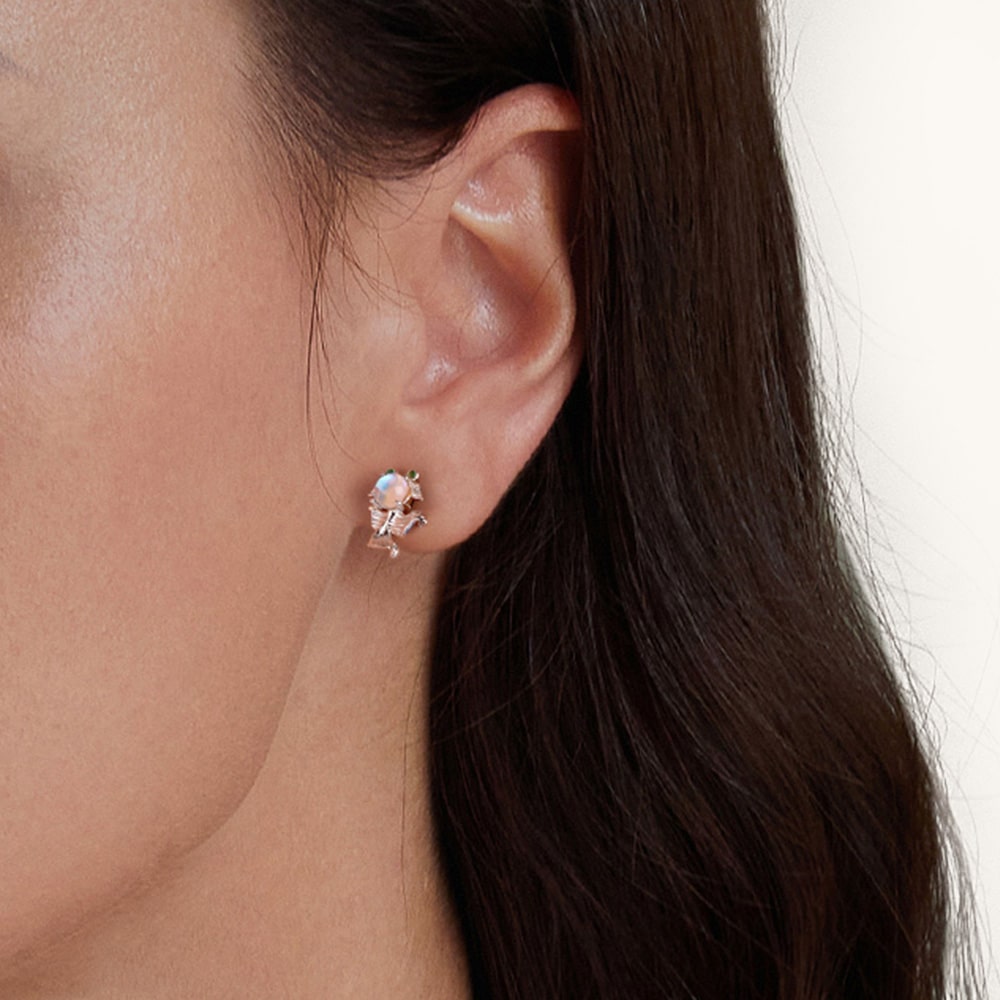 Gnoce Goldfish Moonstone Stud Earrings_5