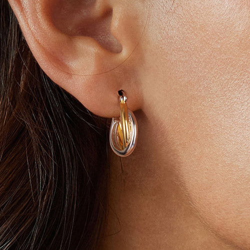 Gnoce Mini Double Roll Hoop Earrings_5
