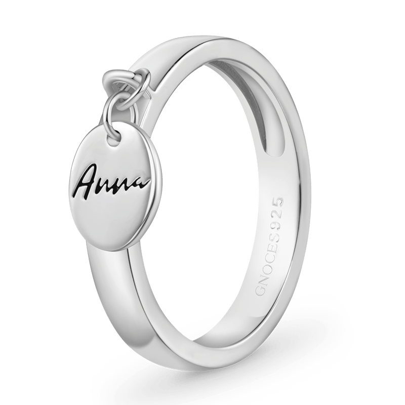 Gnoce Engravable Name Simple Ring_2