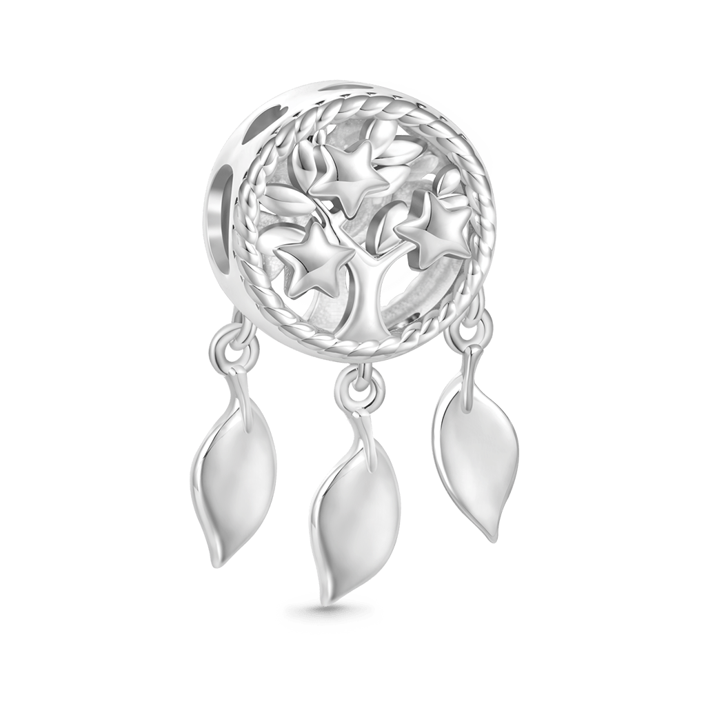 Gnoce Engravable Dream Catcher Tree of Life Birthstone Charm_4