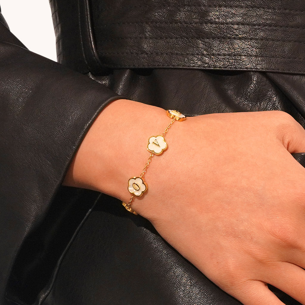 Gnoce Spring Lucky Flowers LOVE Adjustable Bracelet_4