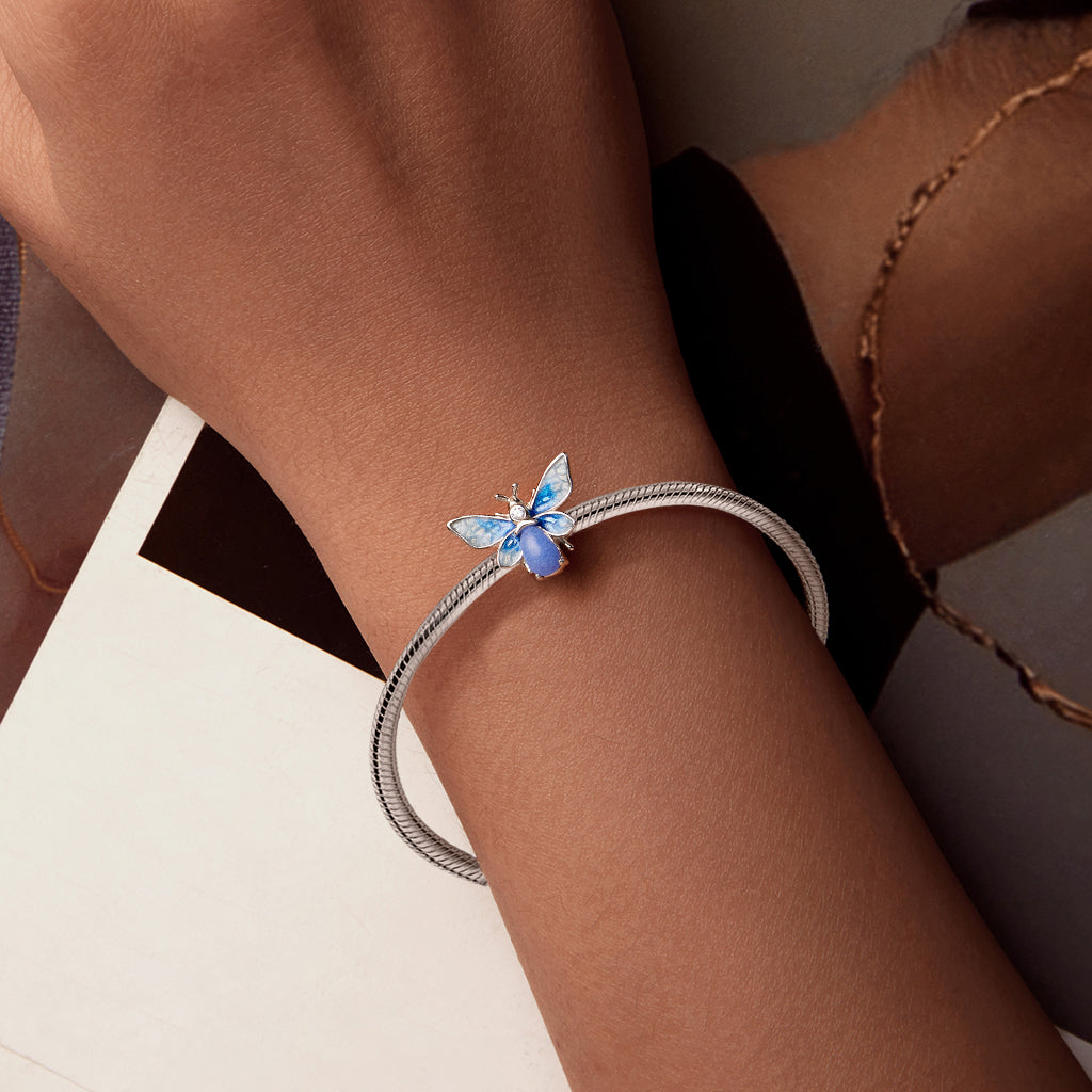 Gnoce Glow-in-the-Dark Blue Bee Stopper Charm_4