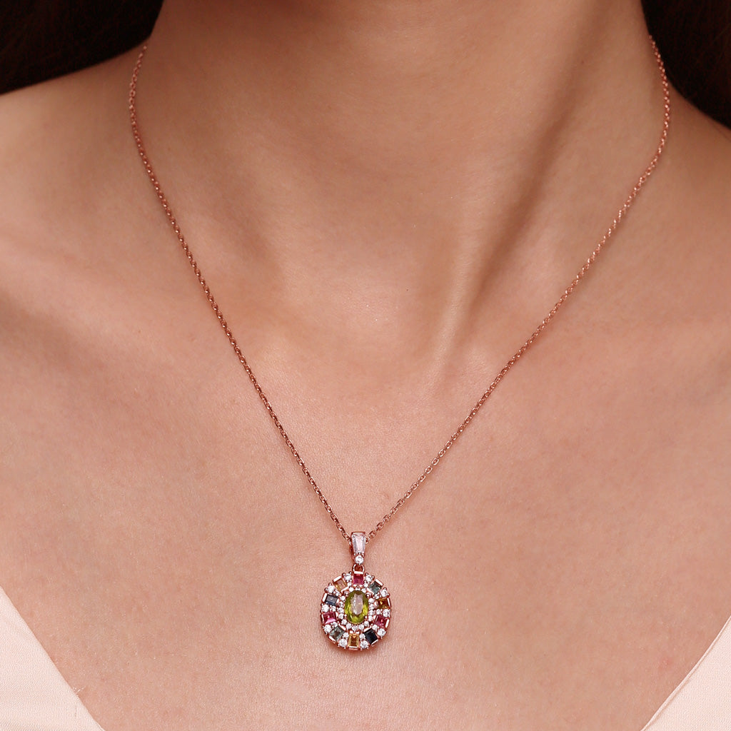 Gnoce Tourmaline Multicolor Necklace_6