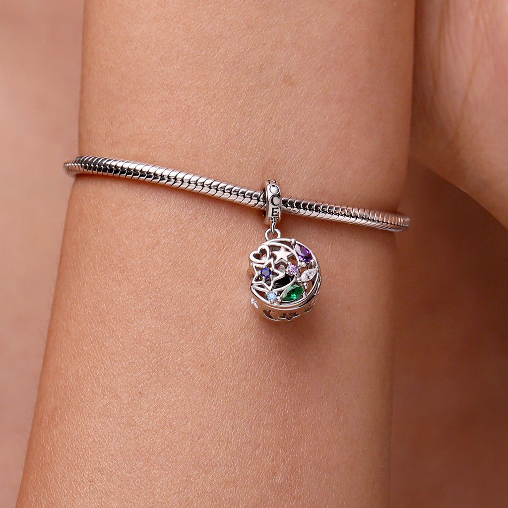 Gnoce Wireless LED Glow Star Moon Pendant Dangle Charm_7