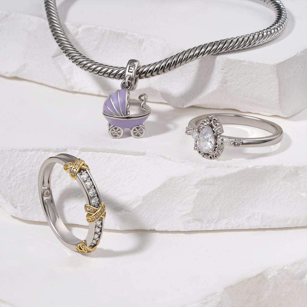 Gnoce Pear-cut Art Nouveau Bridal Ring_3