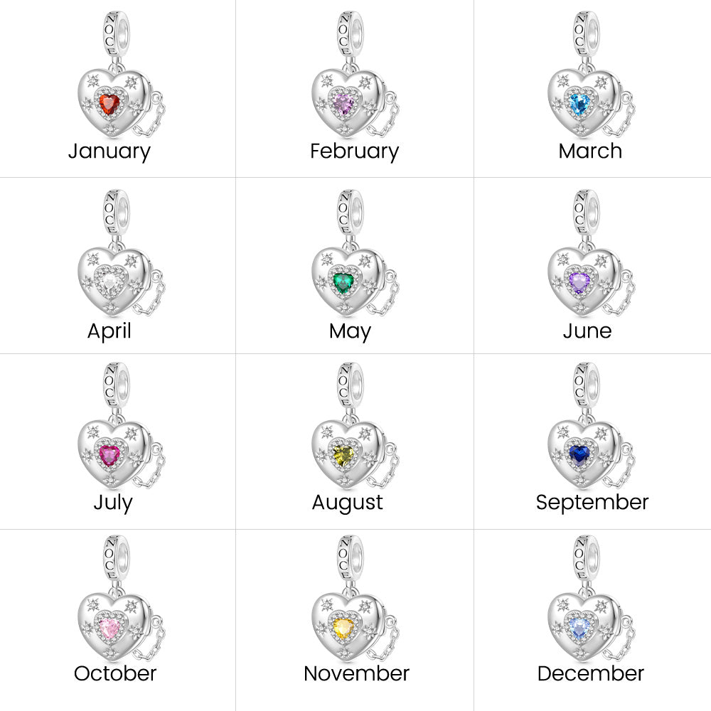 Gnoce Valentine's Day Love Engravable Removable Card Pendant Dangle Charm_8