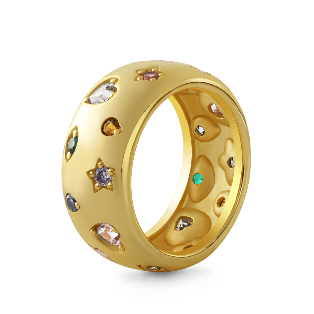 Gnoce Fancy Color Mixed Shape Vintage Ring_3