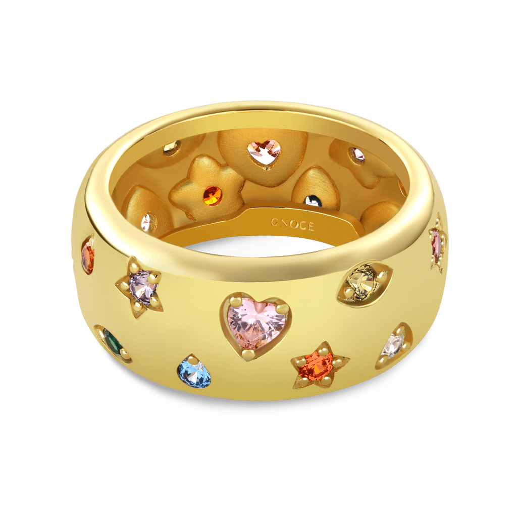 Gnoce Fancy Color Mixed Shape Vintage Ring_1