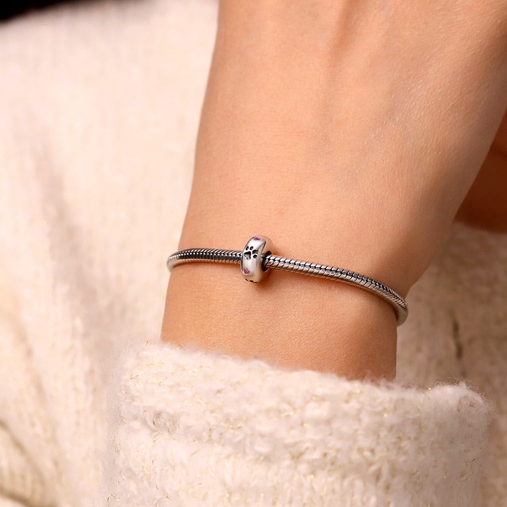 Gnoce Pet Paw Prints Birthstone Stopper Charm_6