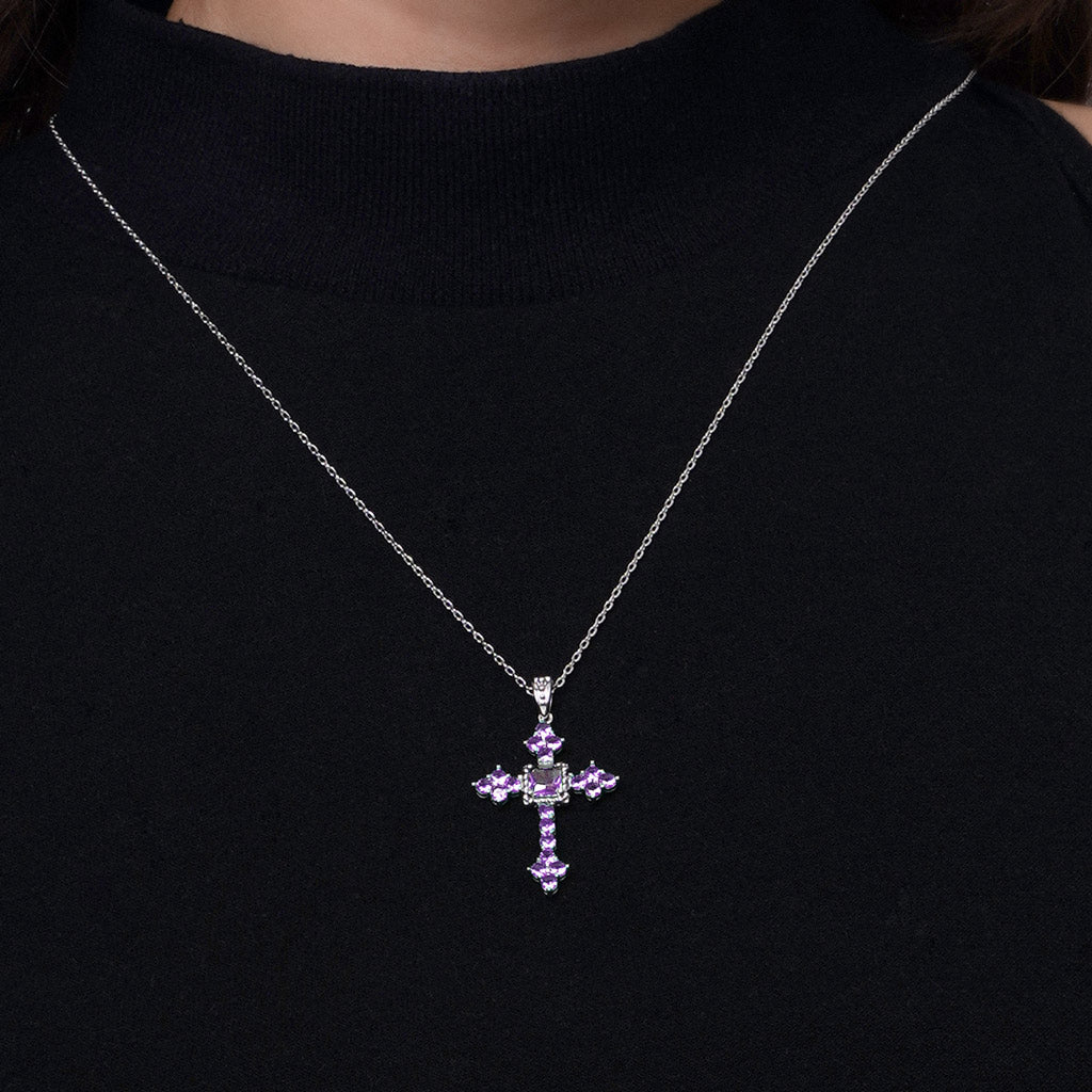 Gnoce Elegant Vintage Cross Pendant Necklace_6