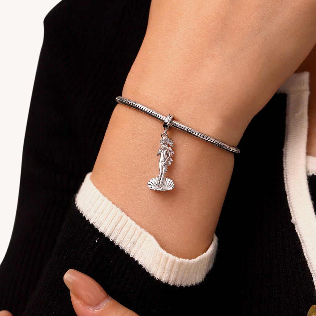 Gnoce Birth of Venus Charm Platinum-plated Silver Blend_6