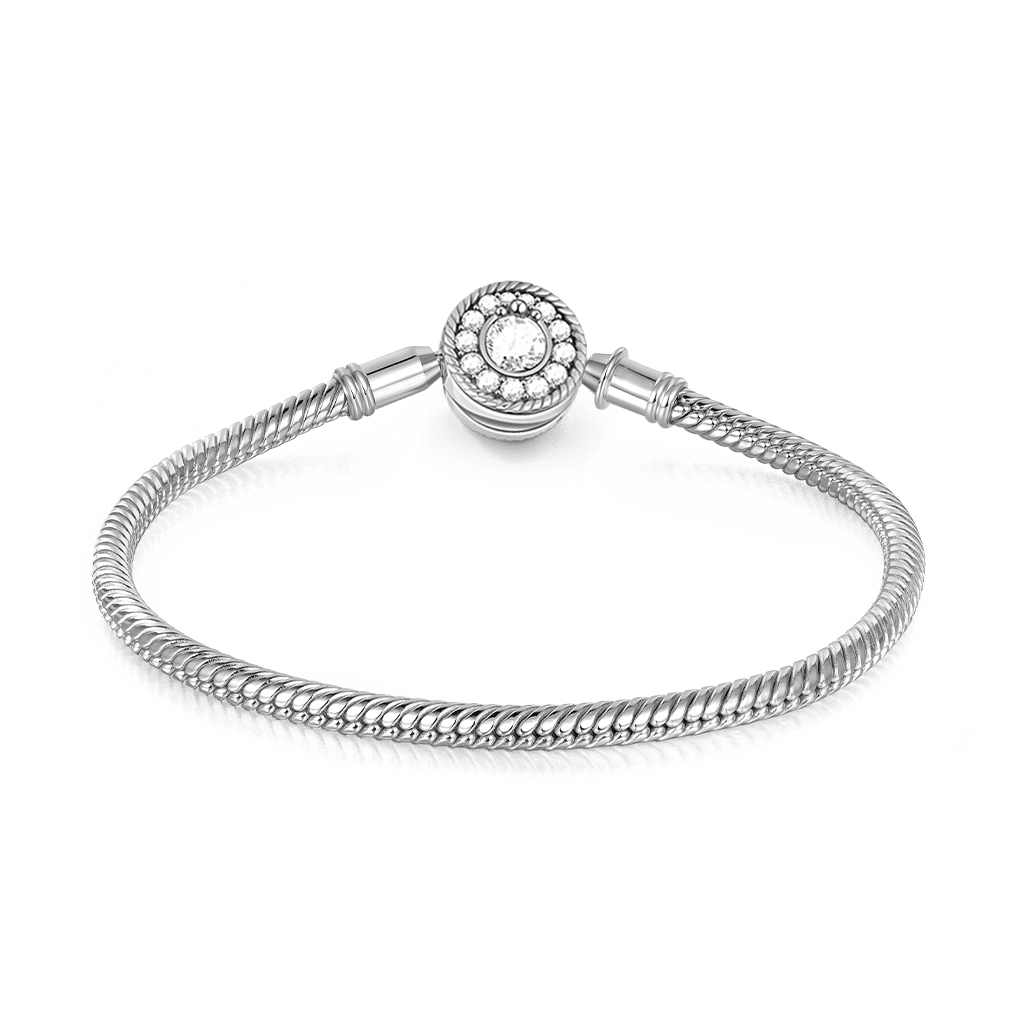 Gnoce "Love At First Sight" 925 Sterling Silver Basic Bracelet With Gnoce Logo_2