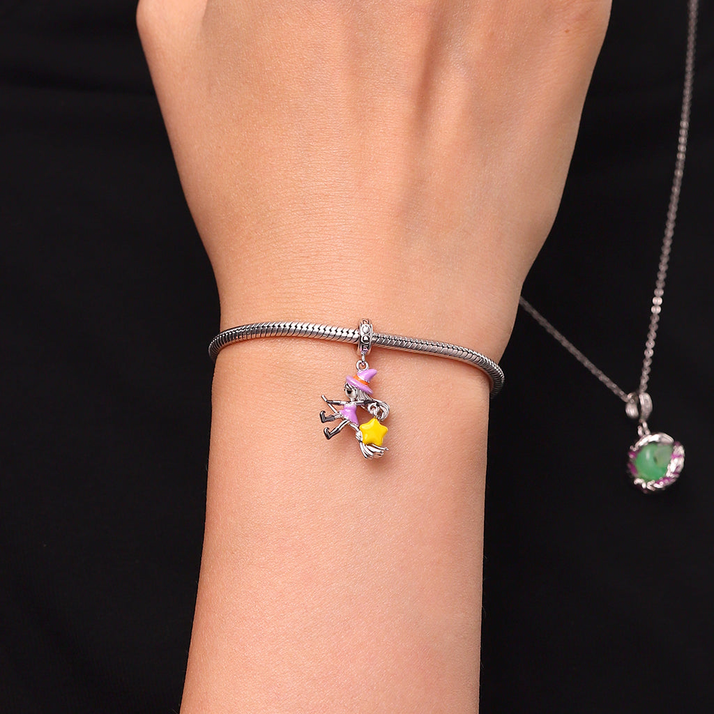 Gnoce Halloween Elf Witch Glow-in-the-Dark Pendant Dangle Charm_7