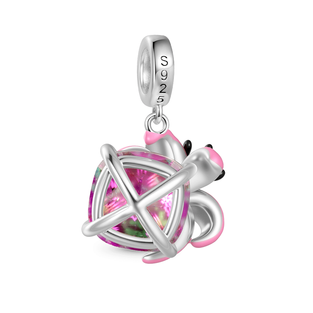 Gnoce Lily Leopard Print Charm Platinum-plated Silver Blend_5