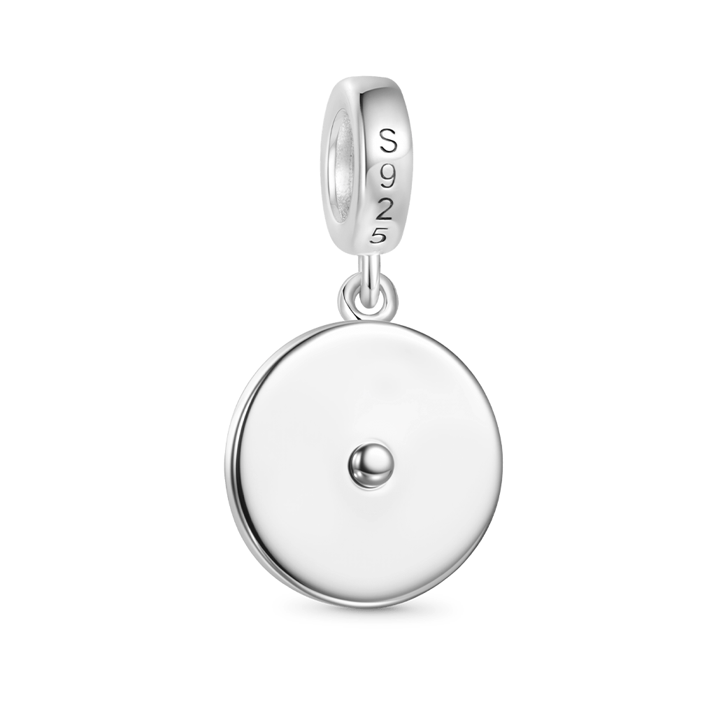 Gnoce Edgy Spinner Wheel Charm Platinum-plated Silver Blend_5