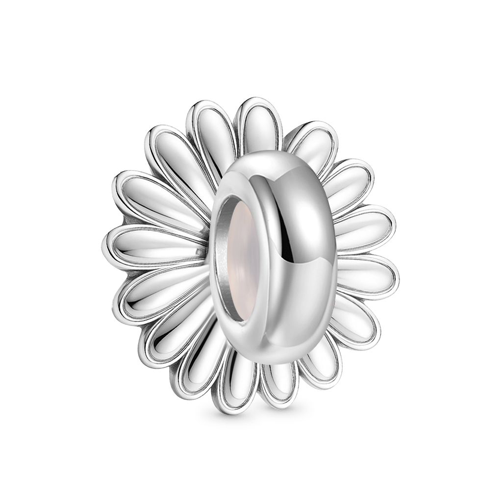 Gnoce Daisy Cat Charm Platinum-plated Silver Blend_5