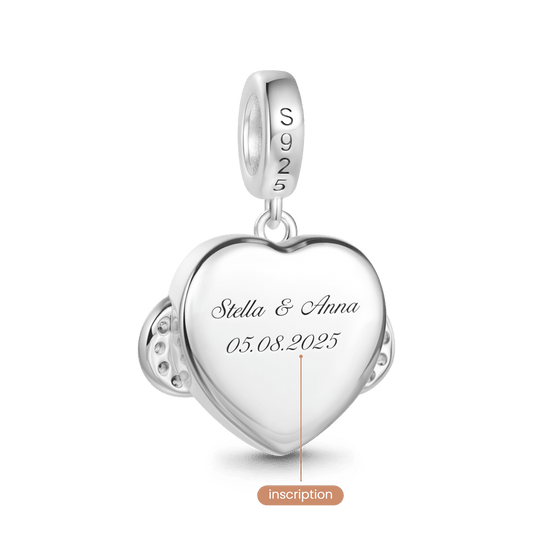 Gnoce Engravable Infinite Love Pendant Dangle Charm_5