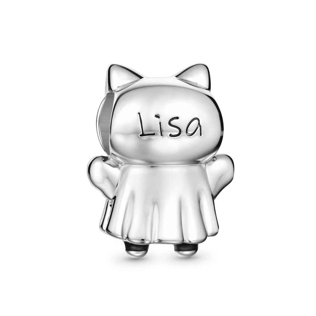 Gnoce Engravable Ghost Cat Charm_5