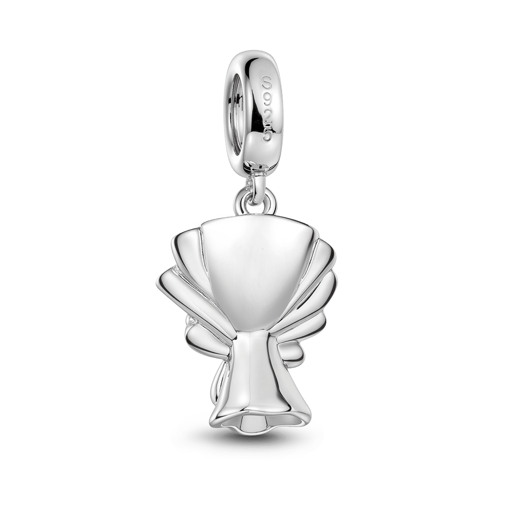 Gnoce Bow Bouquet Charm Platinum-plated Silver Blend_5