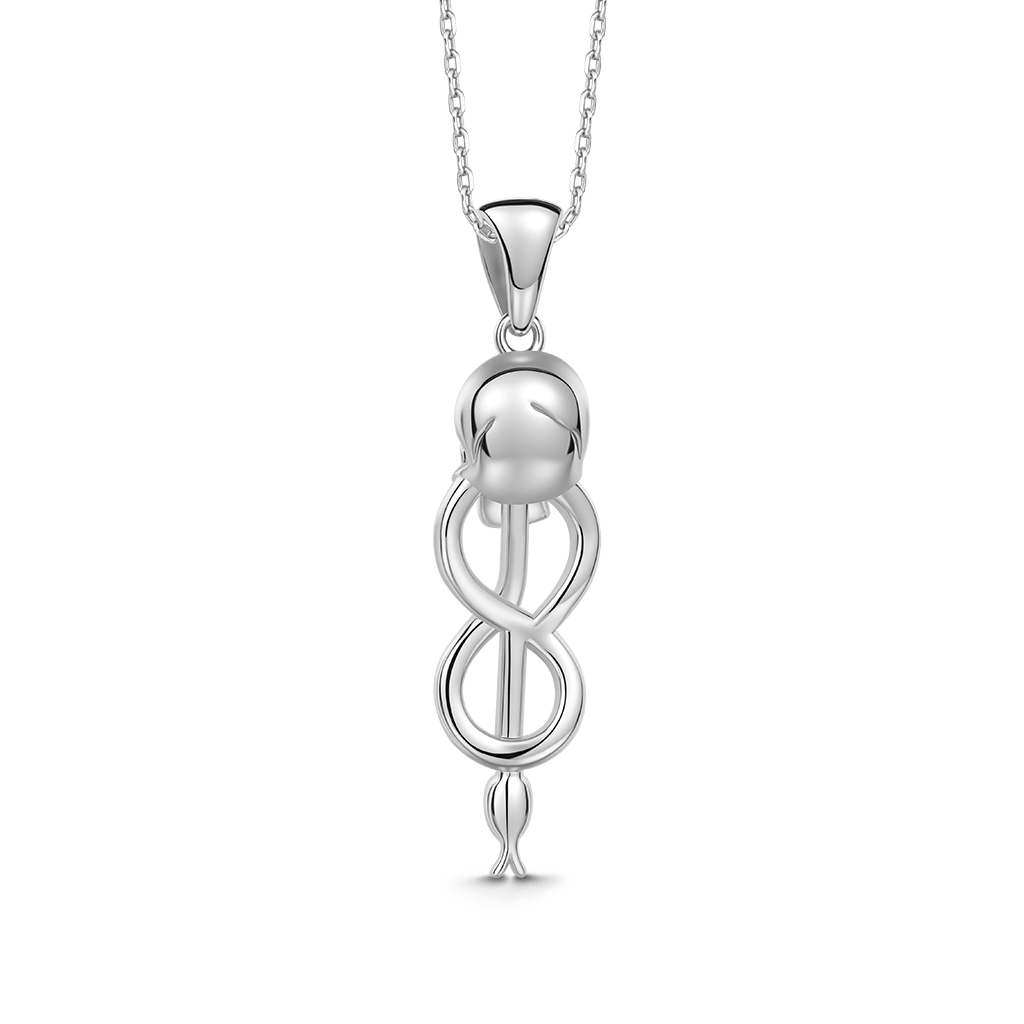 Gnoce Harry Potter Morsmordre Skull Snake Symbol Necklace_5