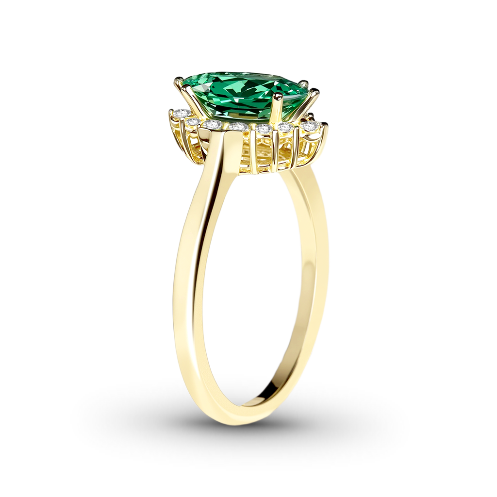 Gnoce Green Emerald Marquise-Cut Engagement Ring_4