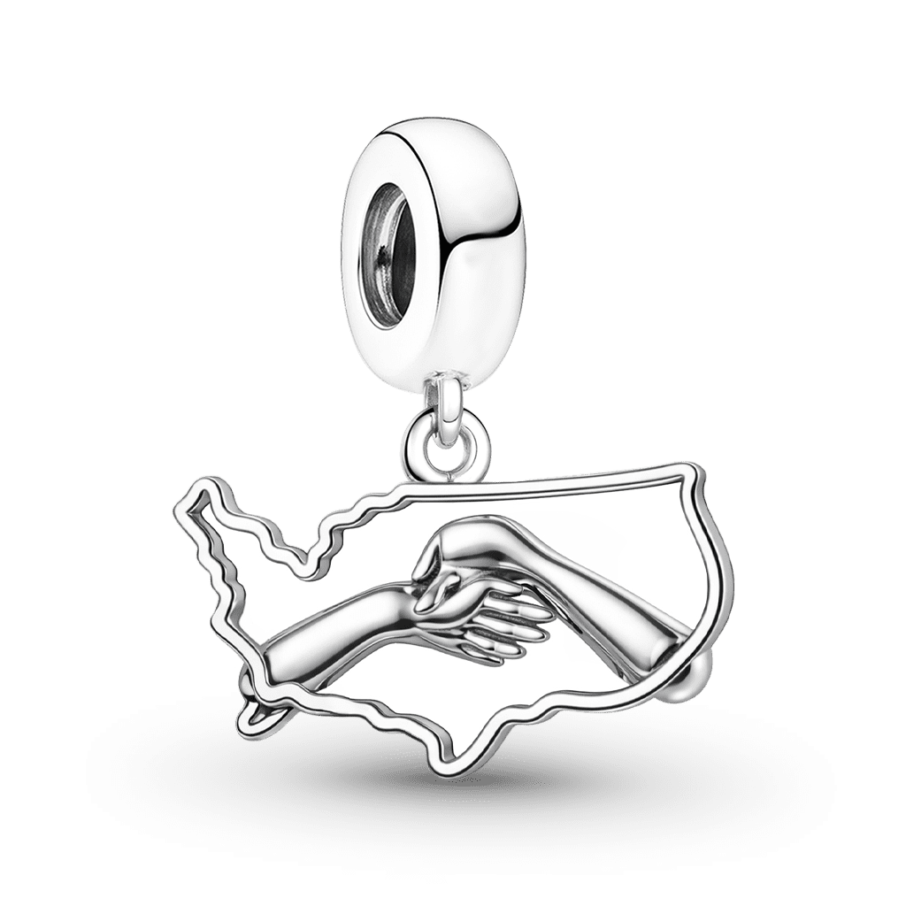Gnoce Hug USA Map Pendant Dangle Charm_5