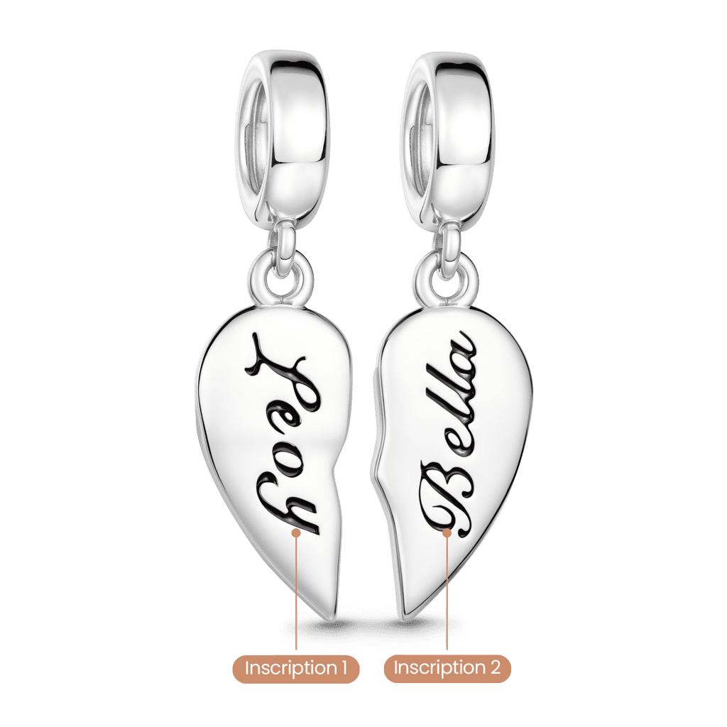 Gnoce Avocado Couple Customized Double Charm Platinum-plated Silver Blend_5