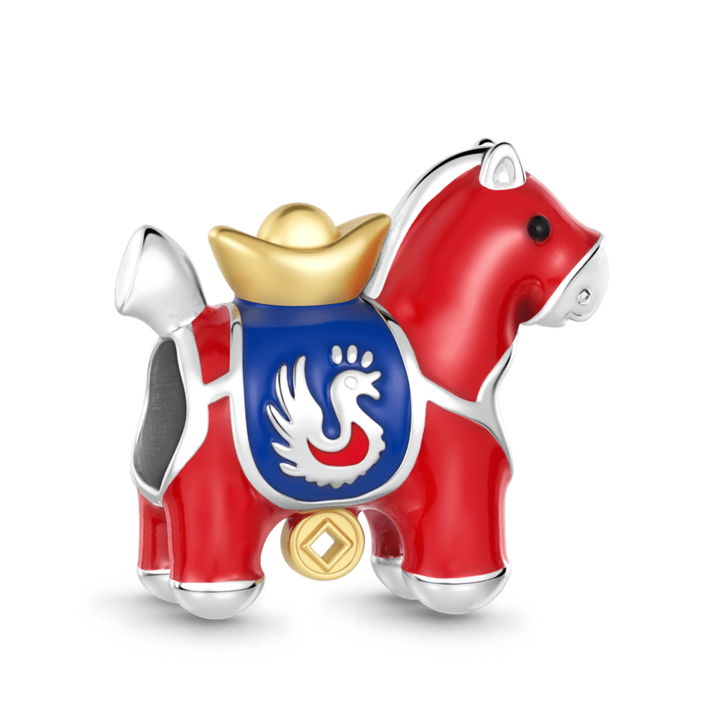 Gnoce Year of the Horse Lucky Charm Platinum-plated Silver Blend_5