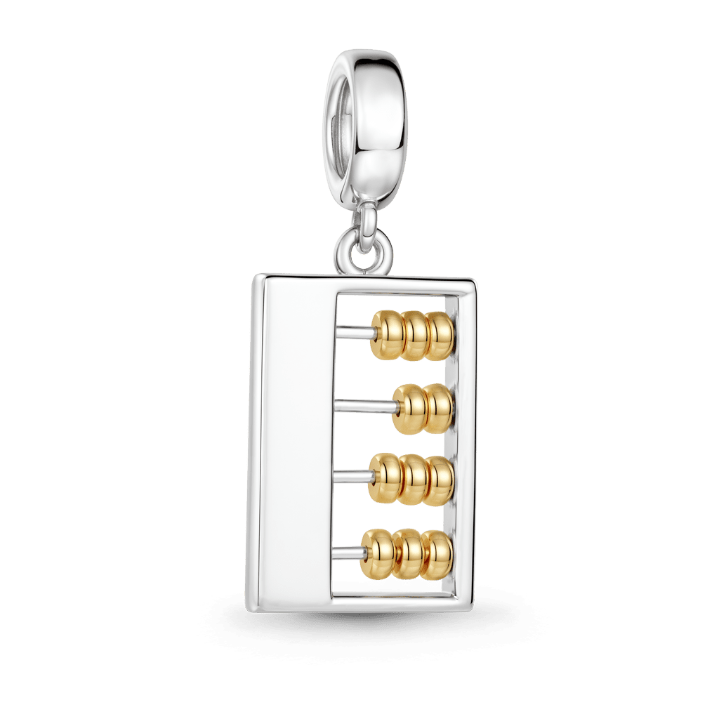 Gnoce Abacus Charm Platinum-plated Silver Blend_6