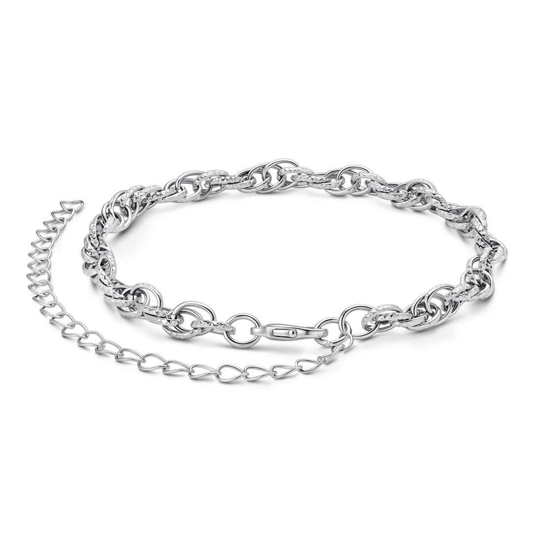Gnoce Braided Link Chain Bracelet_4