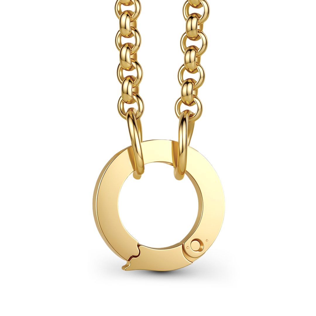 Gnoce Circular Clasp Pendant Necklace_4