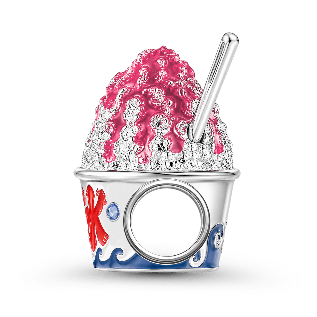 Gnoce Japanese Shaved Ice Charm Platinum-plated Silver Blend_7
