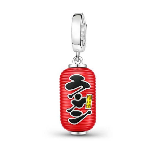 Gnoce Glow-in-the-Dark Japanese Ramen Lantern Charm Platinum-plated Silver Blend_2