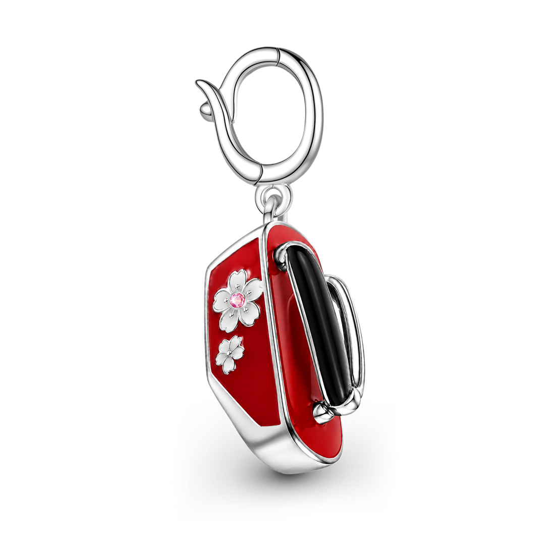 Gnoce Japanese Geta Charm Platinum-plated Silver Blend_7
