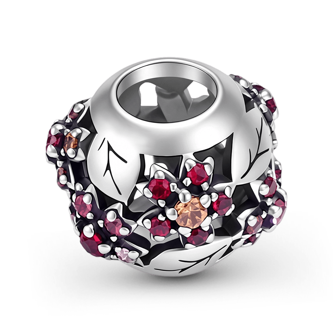 Gnoce Japanese Style Cherry Blossom Beads 925 Sterling Silver_5