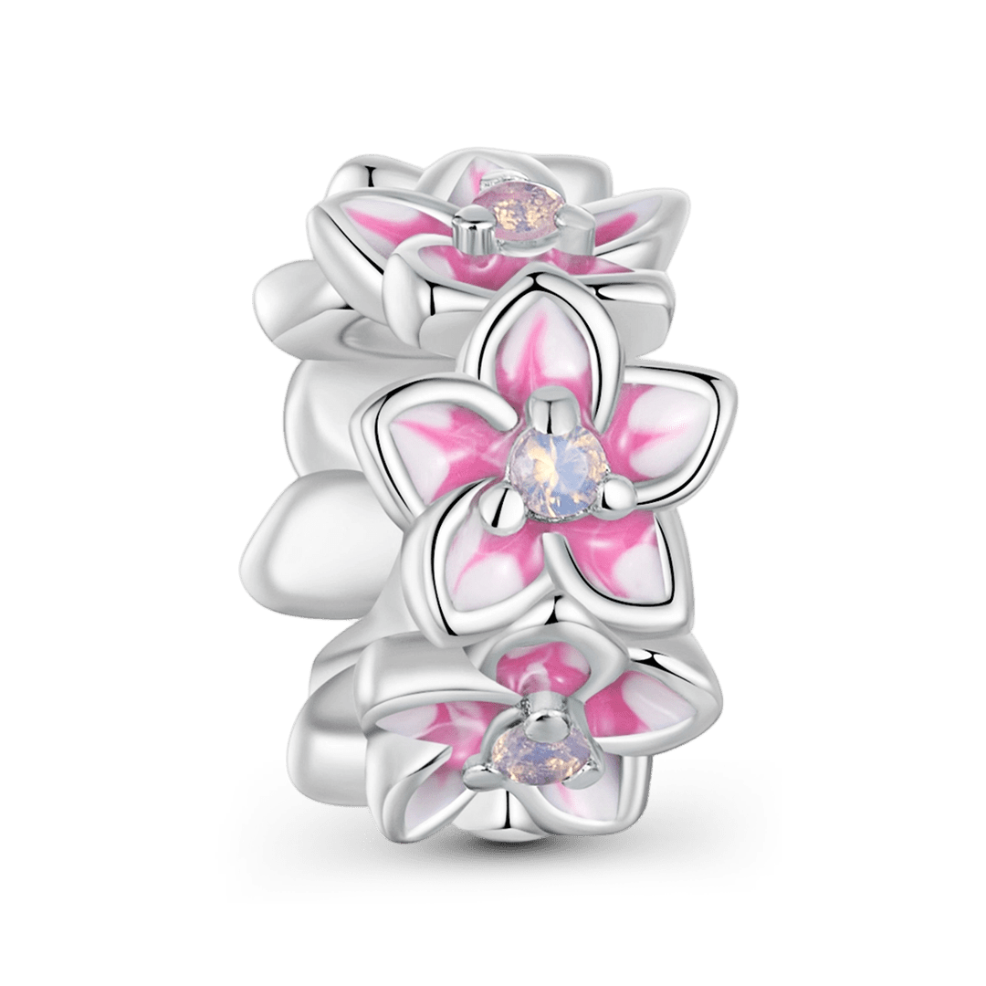 Gnoce Japanese-style Cherry Blossom Stopper Charm 925 Sterling Silver_5