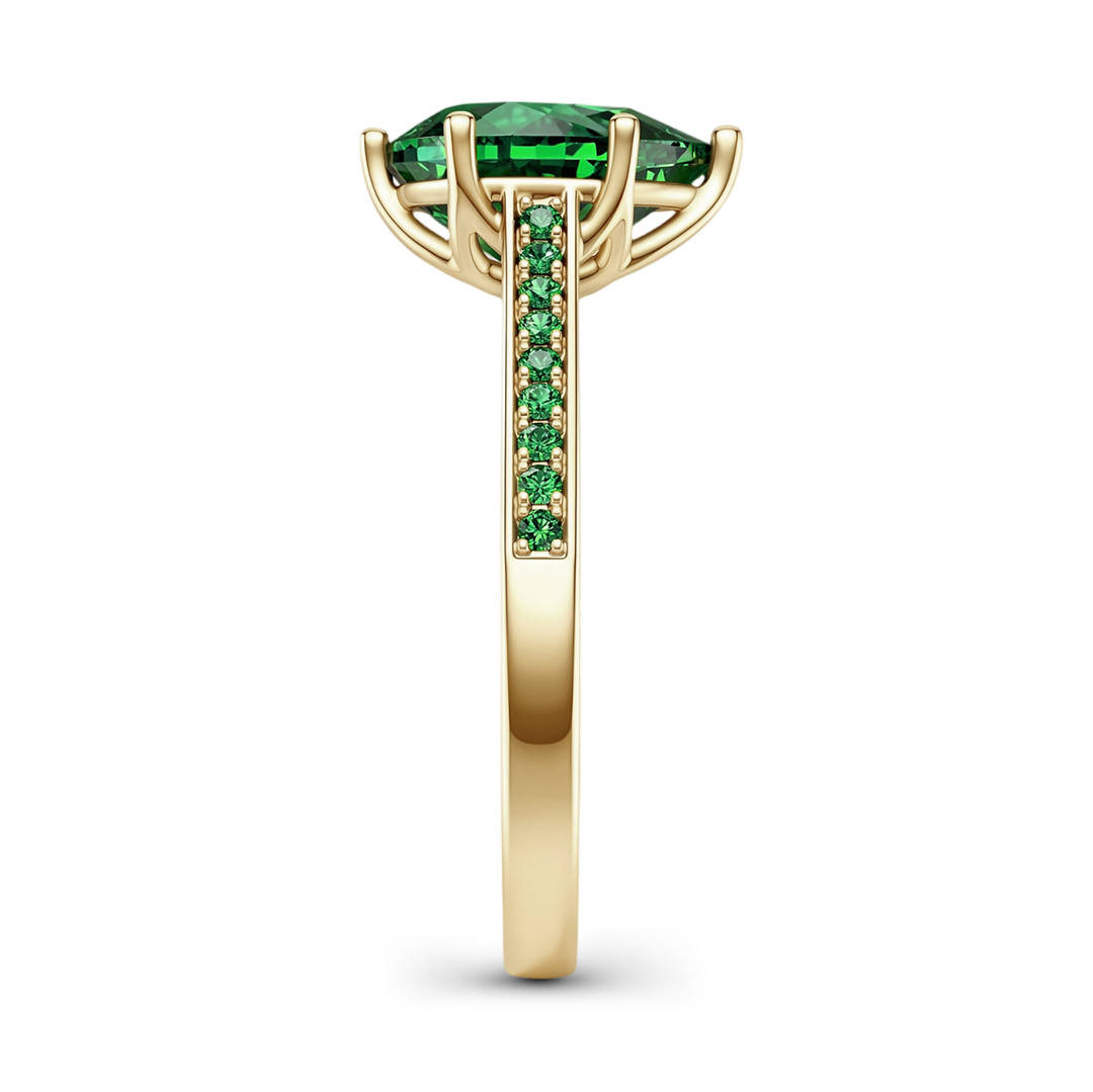 Gnoce Pear Cut Emerald Ring_6