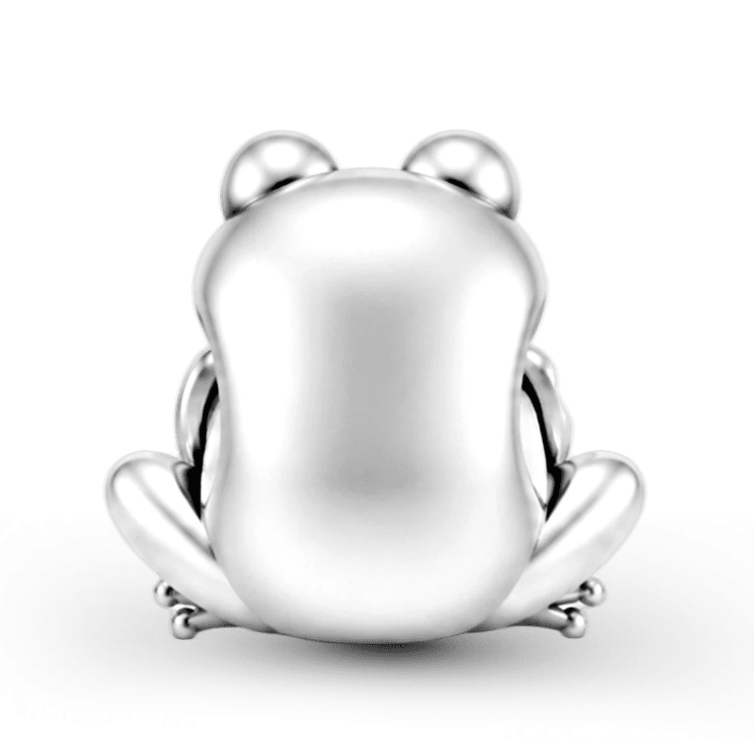 Gnoce Choose Joy Frog Charm Bead Platinum-plated Silver Blend_6