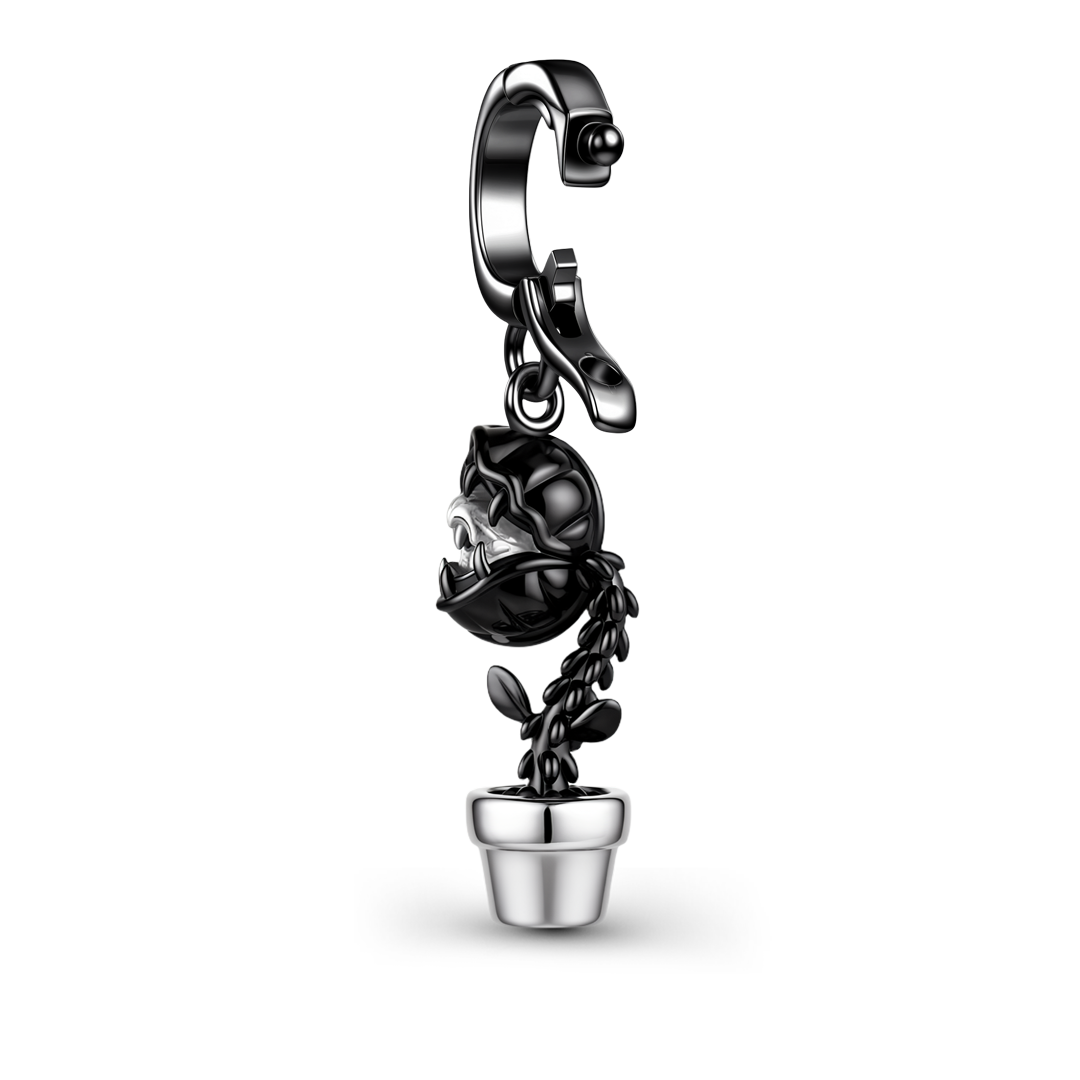 Gnoce Halloween Dark Style Skull Carnivorous Flower Clasp Dangle Charm_5