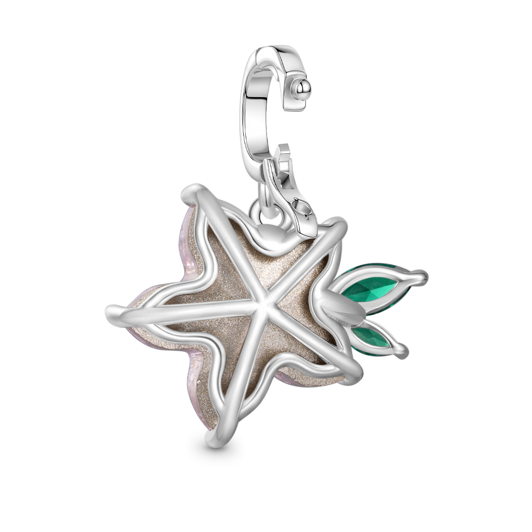 Gnoce Pink Zircon Sakura Pendant Dangle Charm_5